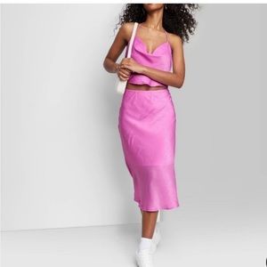 Target Wild Fable silk two piece set